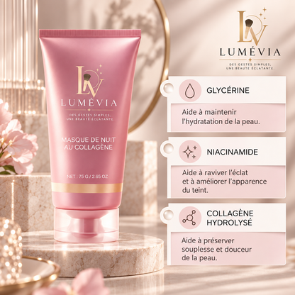 Masque de Nuit au Collagène Peel-Off 75 g – Raffermissant, Hydratant & Éclat | Lumévia