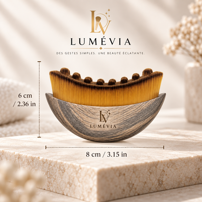 Brosse Visage Nettoyante & Massante 2-en-1 avec Étui – Nettoyage Doux, Exfoliation & Massage | Lumévia
