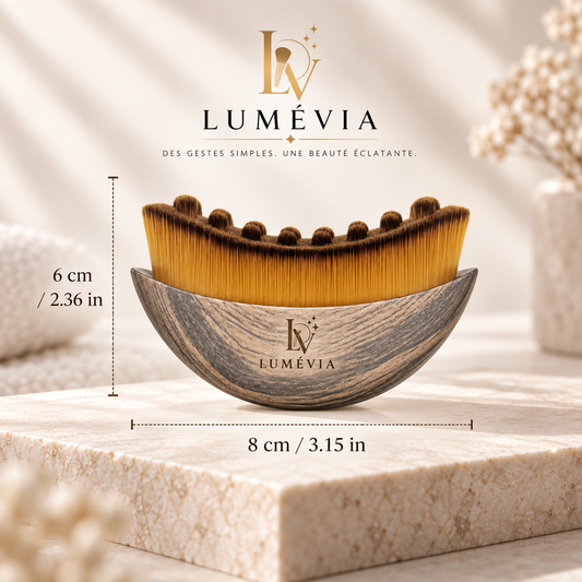 Brosse Visage Nettoyante & Massante 2-en-1 avec Étui – Nettoyage Doux, Exfoliation & Massage | Lumévia