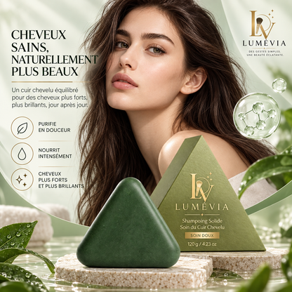 Shampoing Solide Soin du Cuir Chevelu 120 g – Nettoie, Nourrit & Hydrate | Lumévia