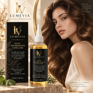 Huile Nourrissante Capillaire au Romarin, Menthe Poivrée & Vitamine E – 100 ml | Lumévia