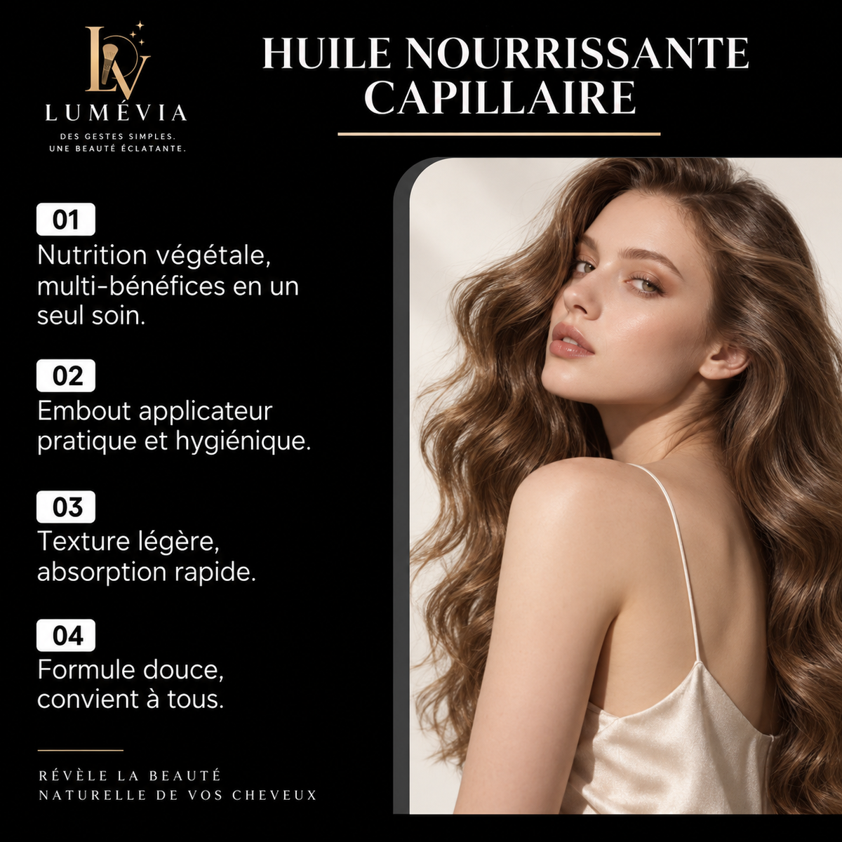 Huile Nourrissante Capillaire au Romarin, Menthe Poivrée & Vitamine E – 100 ml | Lumévia