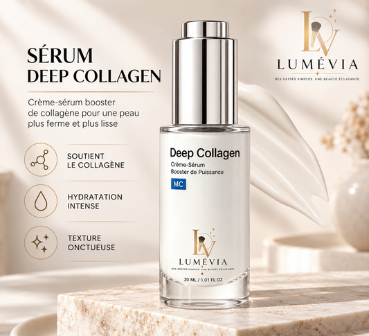 Collagène Intense – Sérum-Crème Visage Fermeté & Hydratation 30 ml | Lumévia
